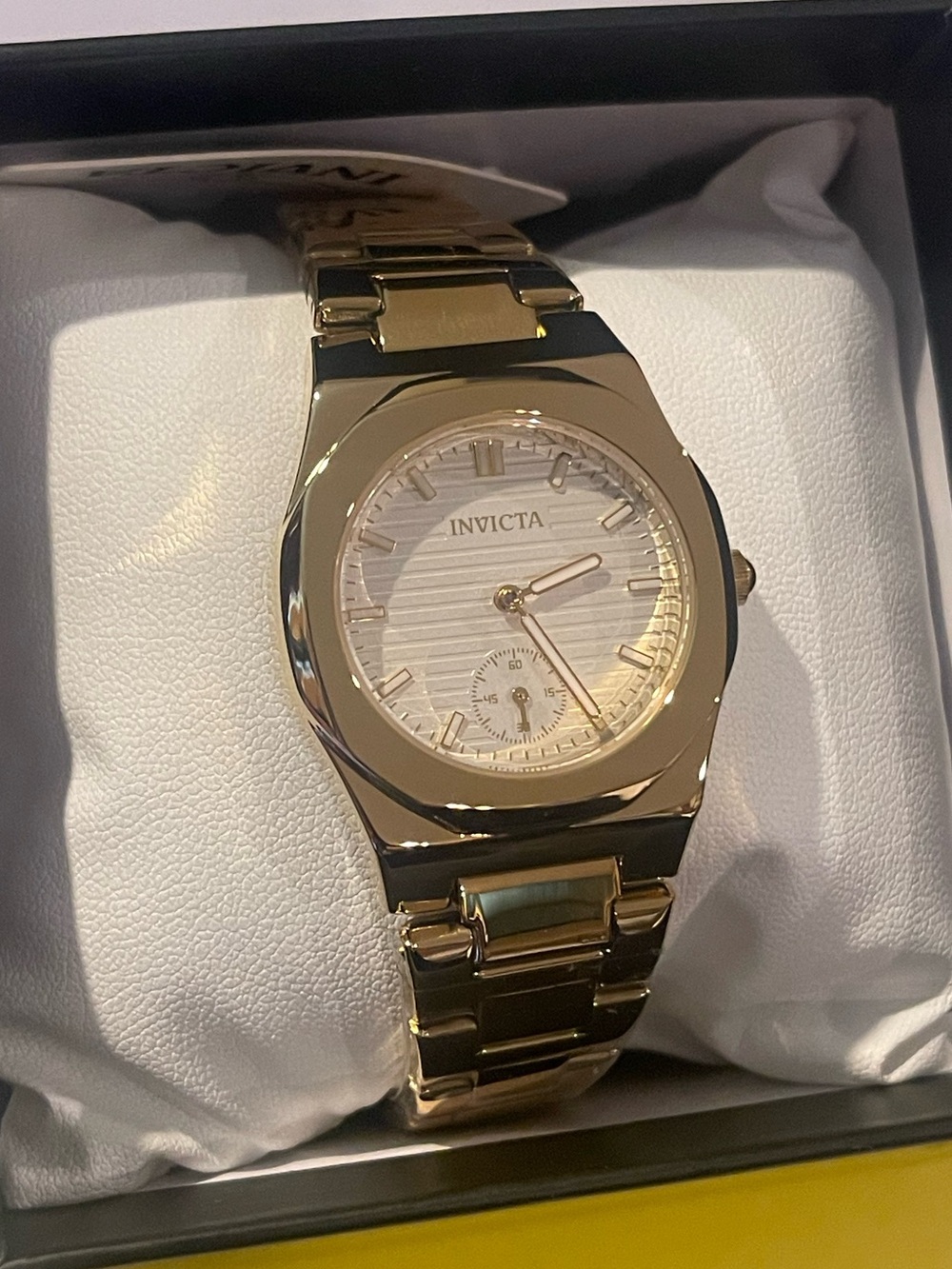 Invicta Gold Women’s Bracelet Watch with Champagne Dial 70408